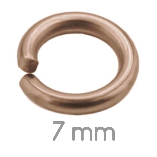 Verbindungsring Rosa Gold 7 mm 10 Stck.