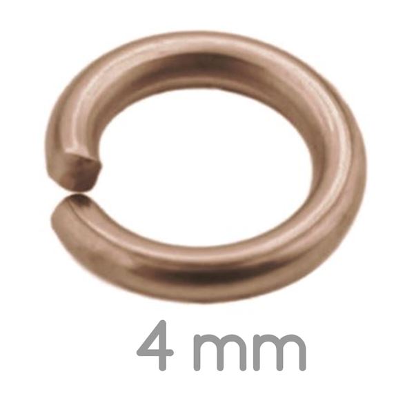 Verbindungsring Rosa Gold 4 mm 100 Stck.