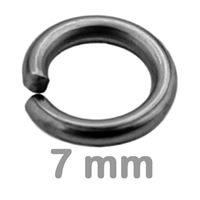 Verbindungsring einfach HEMATITE 7 mm 25 Stck.