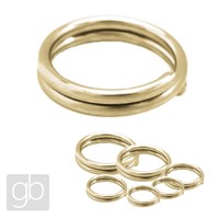 Verbindungsring doppelt GOLD 6 mm