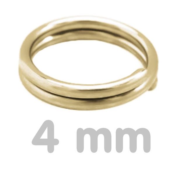 Verbindungsring doppelt GOLD 4 mm