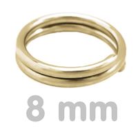 Verbindungsring doppelt GOLD 8 mm