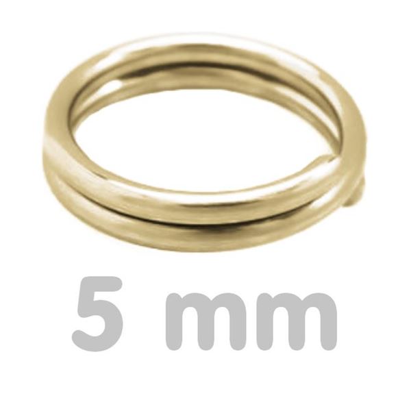 Verbindungsring doppelt GOLD 5 mm