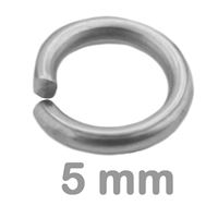 Verbindungsring einfach PLATIN 5 mm 10 Stck. 