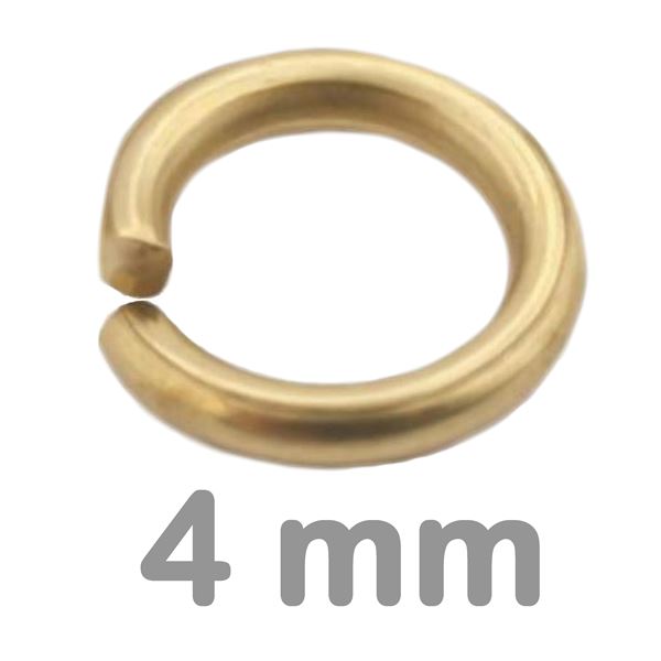Verbindungsring einfach GOLD 4 mm (10 Stck.)