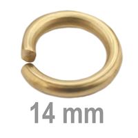 Verbindungsring einfach GOLD 14 mm (5 Stck.)