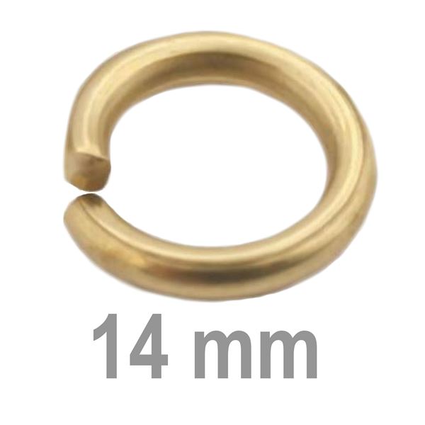 Verbindungsring einfach GOLD 14 mm (5 Stck.)