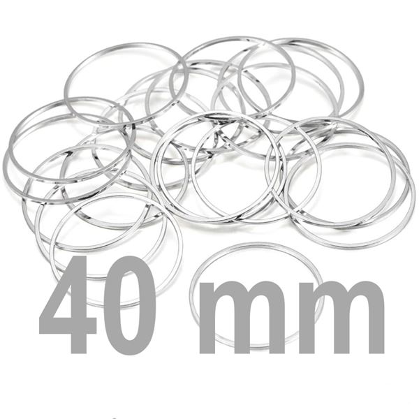 Geschlossener Ring PLATINUM 40 mm1 Stck.