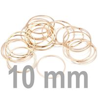 Geschlossener Ring ROSEGOLD 10 mm 2 Stck.