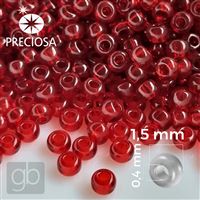 Preciosa Rocailles 15/0 1,5 mm Rot 90090 20 g