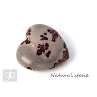 Porcelanit Herz gebohrt (30,5x29,6x12,3 mm)
