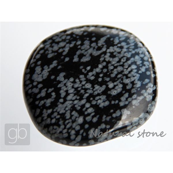 Obsidian Bewlkter Flach (38,1x37,1x10,1 mm)