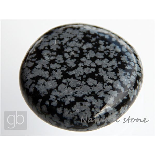 Obsidian Bewlkter Flach (38x37,7x11,5 mm)
