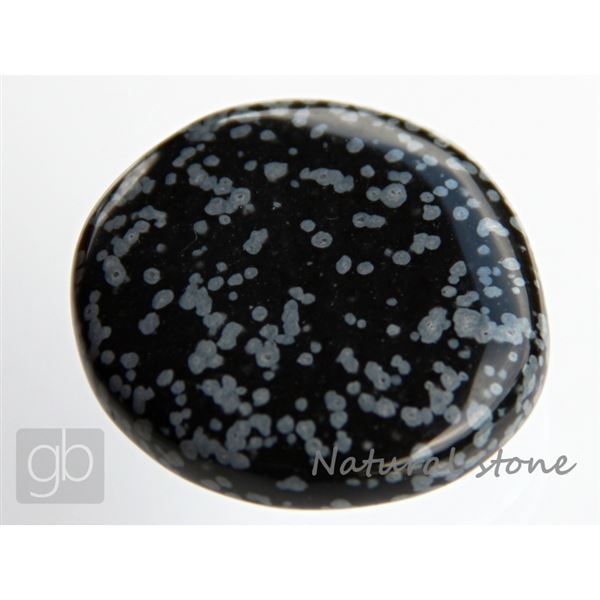Obsidian Bewlkter Flach (40,5x38,5x10,7 mm)