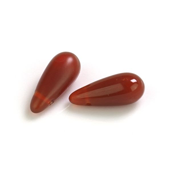 Glasperlen Tropfen Rot 16 x 6 mm MP00668