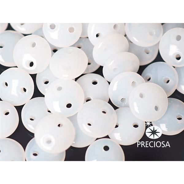 Linse EXCLUSIVE Zweiloch 6 mm 40 St�ck (02010) Wei�