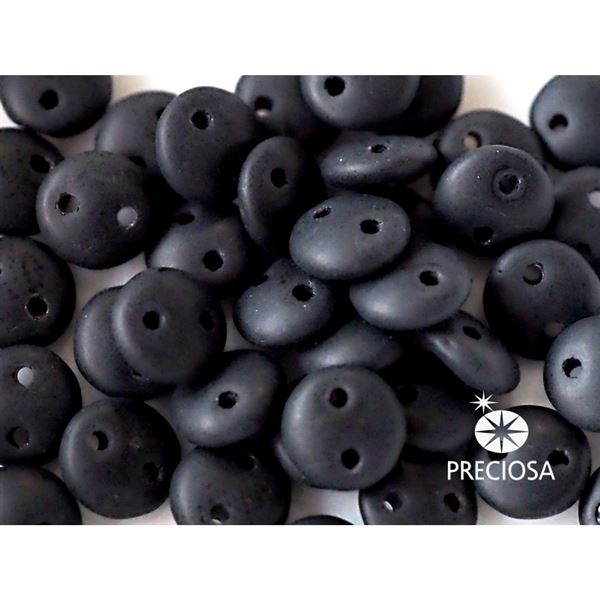 Linse EXCLUSIVE Zweiloch 6 mm 40 St�ck (M23980) Schwarz