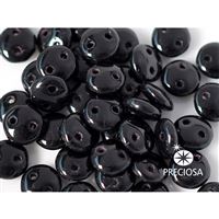 Linse EXCLUSIVE Zweiloch 6 mm 40 Stück (23980) Schwarz