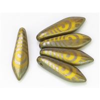 Perlen Laser Design Zungen Gelb MPL124