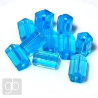 Gepresste Perlen Roller Blue MIX 6-8 x 10 mm 