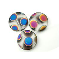 Gepresste Perlen  Vitrial Grau MP_703