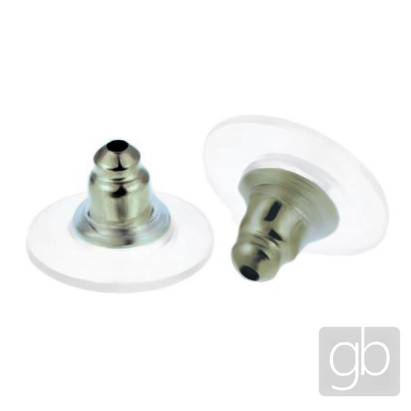 Ohrstecker Gegenst�ck 8x12 mm Altmessing