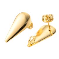 Ohrstecker Rohling Chirurgenstahl 20x9 mm GOLD