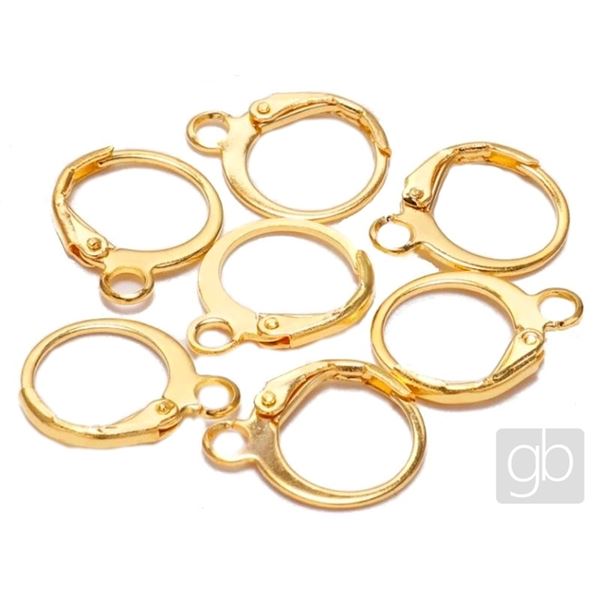 Ohrringe geschlossen 12 mm Gold