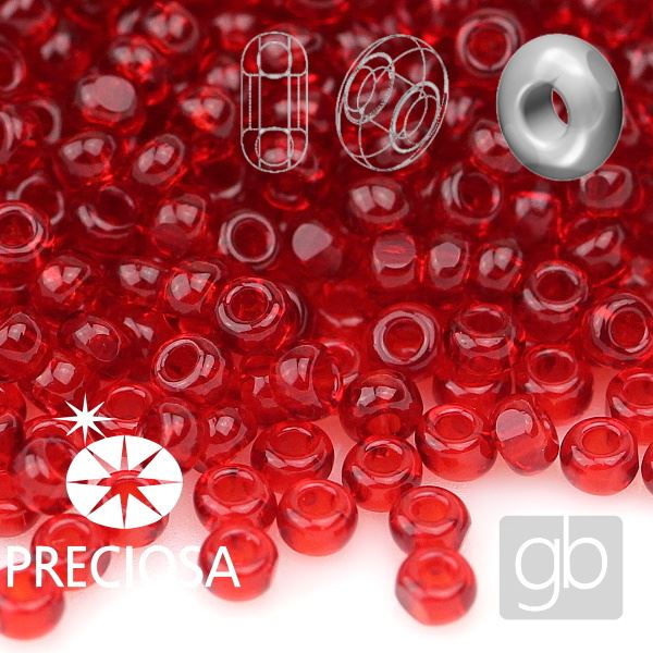 Preciosa Rocailles CHARLOTTE 11/0 2,1 mm Rot 90090 20 g