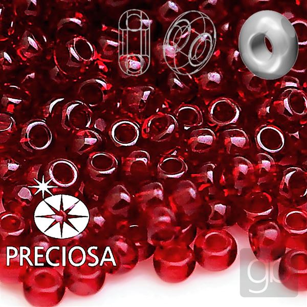 Preciosa Rocailles CHARLOTTE 11/0 2,1 mm Rot 90120 20 g