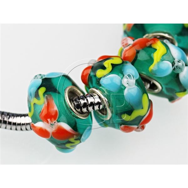 Lampwork Perlen Loch 6 mm PDR11