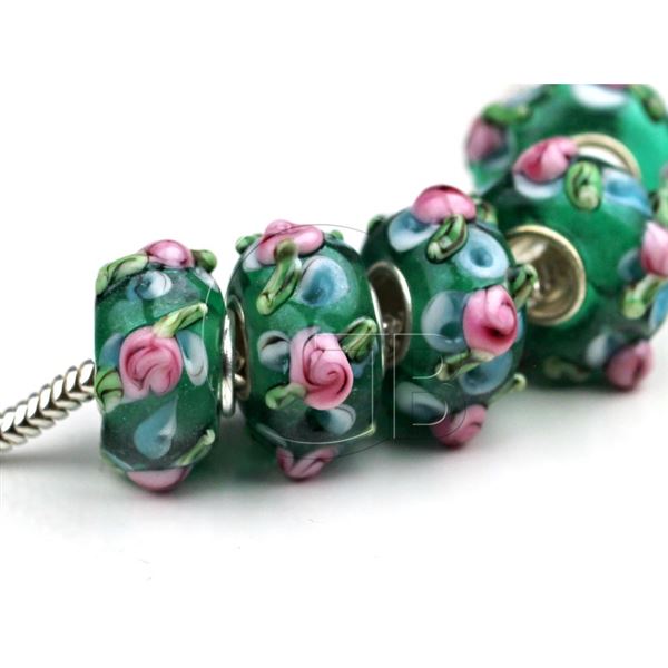 Lampwork Perlen Loch 6 mm PDR30