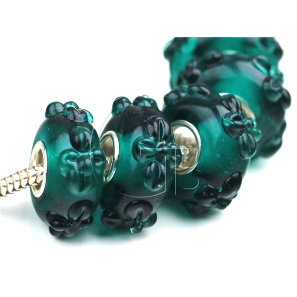 Lampwork Perlen Loch 6 mm PDR36