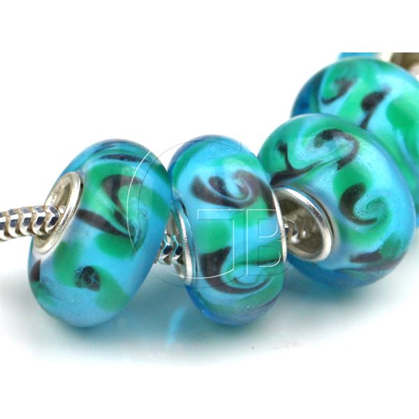 Lampwork Perlen Loch 6 mm PDR42