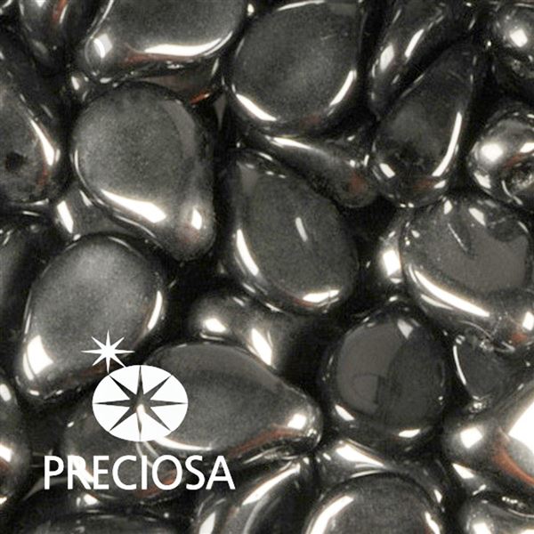 Preciosa PIP 5 x 7 mm 25 St Schwarz Hematite 23980-27200
