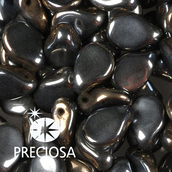 Preciosa PIP Kor�lky 5 x 7 mm 25 St Hematit 23980-27633