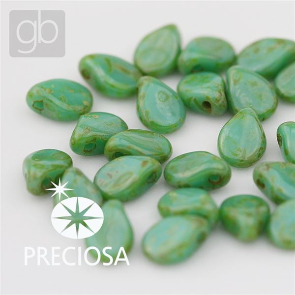 Preciosa PIP 5 x 7 mm 25 St Gr�n 63130-86805
