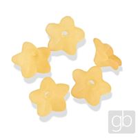 Perlen Kunstoff Bell 9,5 x 4,3 mm Gelb dunkel