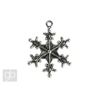 Anhänger Schneeflocke 23 mm Platin