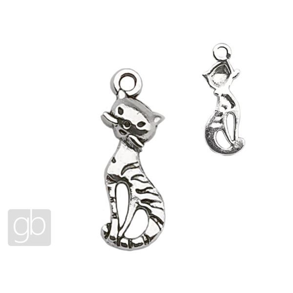 Anhnger Cat 26 mm Platin