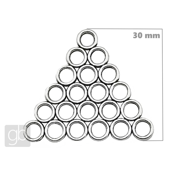 Filigraner Abstandhalter 30 mm Antiksilber