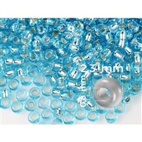 Preciosa Rocailles Perlen 10/0 2,3 mm Blau (PRE10252) 50 g