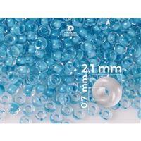 Preciosa Perlen Rocailles 11/0 2,1 mm Blau (PRE11233) 50 g