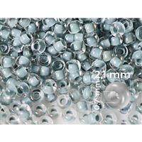 Preciosa Perlen Rocailles 11/0 2,1 mm Grau (38642) 50 g