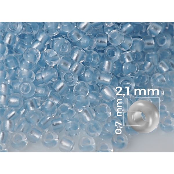 Preciosa Rocailles 11/0 2,1 mm Blau (PRE11308) 20 g