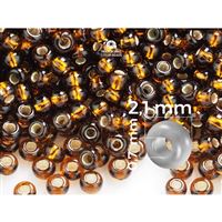 Preciosa Rocailles Perlen 11/0 2,1 mm Braun (17110) 50 g