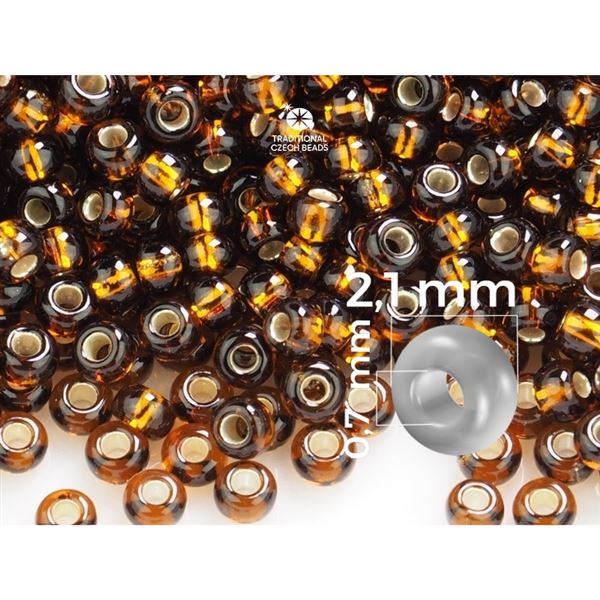 Preciosa Rocailles Perlen 11/0 2,1 mm Braun (17110) 50 g