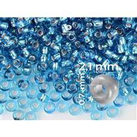 Preciosa Rocailles Perlen 11/0 2,1 mm Blau (PRE11317) 50 g