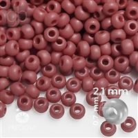 Preciosa Perlen Rocailles 11/0 Rot MAT 20 g