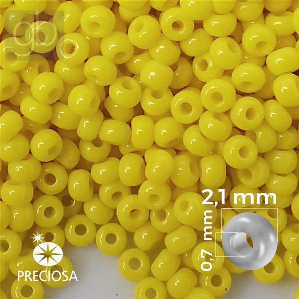 Preciosa Perlen Rocailles 11/0 2,1 mm Gelb (PRE11355) 20 g